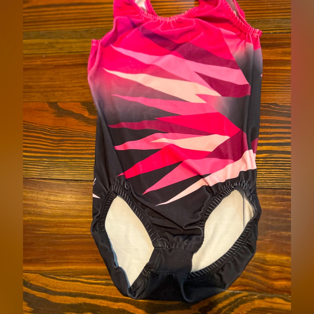 Flip for the fight pink and black leotard, adult extra small